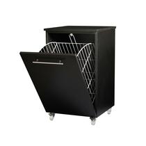 Cesto de Roupas em MDF Preto