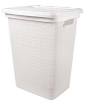 Cesto de Roupas Juta Branco 45 Litros Com Tampa 43x35x52CM Cesto de Roupas Juta Branco 45 Litros Com Tampa 43x35x52CM