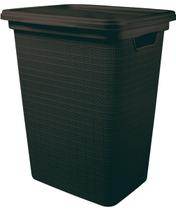 Cesto de Roupas Juta Preto 45 Litros Com Tampa 43x35x52CM 3285 Jaguar Cesto de Roupas Juta Preto 45 Litros Com Tampa 43x35x52CM 3285 Jaguar