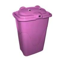 Cesto De Roupas Multiuso Infantil Com Tampa De Ursinho Rosa