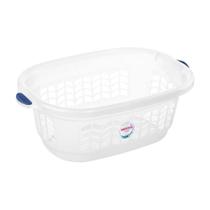 Cesto de Roupas Plástico Transparente 32L Hydrus Sanremo
