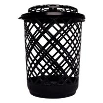 Cesto de Roupas Redondo Telado Multiuso 30 Litros Preto Cesto de Roupas Redondo Telado Multiuso 30 Litros Preto