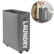 Cesto De Roupas Sujas Com Rodinha Multifuncional