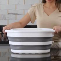 Cesto de Silicone Retrátil Multiuso - 26 litros