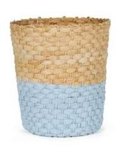 Cesto de vime decorativo - azul