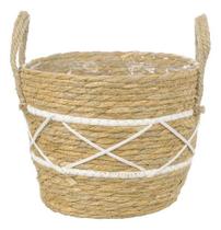 Cesto Decorativo Bambu Cachepot Vaso Plantas Ambiente Home Bambu