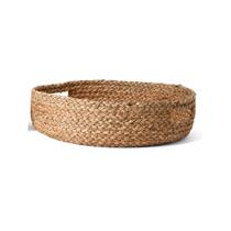 Cesto Decorativo em Fibra Natural com Alças Redondo 36 x 12 cm