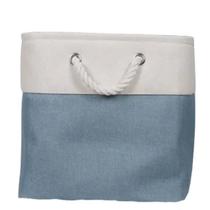 Cesto Decorativo em Linho com Alça de Cordas 36L