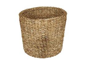 Cesto Decorativo Organizador Em Fibra Natural Seagrass Boho Chic Décor Organização Cachepot