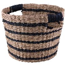 Cesto Decorativo Redondo Cazza Oasis 23x29cm Listrado