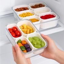 Cesto Divisórias Alimento Cozinha Plástico Organizador Tampa Tupperware Geladeira Fruta Marmita Casa Cesto Divisórias Alimento Cozinha Plástico Organizador Tampa Tupperware Geladeira Fruta Marmita Casa