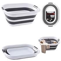 Cesto Dobrável Bacia Silicone 26 Litros Powermaid Lavar Roupas Casa Organizada