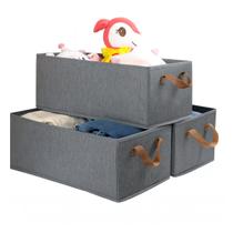 Cesto Dobrável em Tecido Resistente para Roupas, Livros e Muito Mais