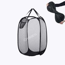 Cesto dobravel multiuso nylon 40x40x70cm preto Cesto dobravel multiuso nylon 40x40x70cm preto