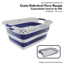 Cesto Dobrável para Roupas com Capacidade de 5kg 40L Electrolux Original A21838801