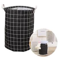 Cesto Dobrável Preto para Roupas e Brinquedos Organize com Estilo A Escolha Perfeita para Roupas e Brinquedos Ordem