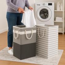 Cesto Dobrável Roupa Suja Lavanderia Organizador Caixa Armazenamento Bolsa Grande Cesto Dobrável Roupa Suja Lavanderia Organizador Caixa Armazenamento Bolsa Grande