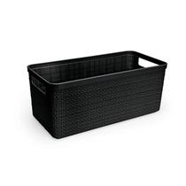 Cesto Eco Juta Preto Alongado Médio Nitron Cesto Eco Juta Preto Alongado Médio Nitron