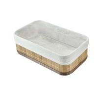 Cesto em bambu com forro de algodão pequeno