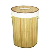 Cesto em Bambu Redondo com Tampa 60cm