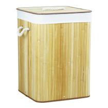 Cesto em Bambu Retangular com Tampa 60cm Cesto em Bambu Retangular com Tampa 60cm
