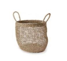 Cesto em fibra natural 48x35cm