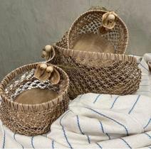 Cesto Em Macramê Casa Bonita - Kit