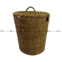 Cesto em Rattan Redondo 51cm c Tampa Cesto em Rattan Redondo 51cm c Tampa