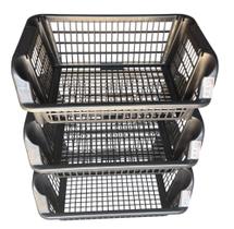 Cesto Empilhável Expositor Plasnew (Kit c/ 3 Cestos Organizadores Empilháveis) Cesto Empilhável Expositor Plasnew (Kit c/ 3 Cestos Organizadores Empilháveis)