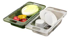 Cesto Escorredor Retrátil Expansível Pia Cozinha Multiuso