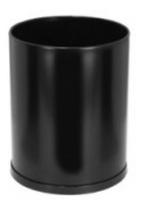 Cesto Esmaltado Jsn Preto 29cm - Ref: E2