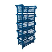 Cesto expositor 435 x 280 x 375 mm azul 5 peças - Prático Cesto expositor 435 x 280 x 375 mm azul 5 peças - Prático