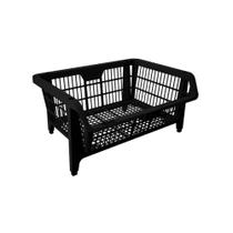 Cesto Expositor Preto Médio Empilhável Presto 42509