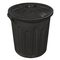 Cesto fechado c/ tampa 30l preto Cesto fechado c/ tampa 30l preto
