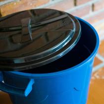 Cesto Fechado Com Tampa 30L Lixo Reforçado