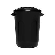 Cesto Fechado Com Tampa 30l Preto Eco Nature - Jaguar