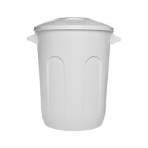 Cesto Fechado Com Tampa 60l Branco - Jaguar