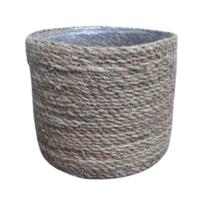 Cesto Fibra Natural Palha 17X19,5 Cm