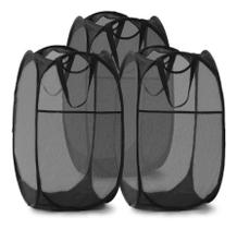 Cesto Flexível De Roupa Suja 40X40X70Cm Prático Fácil Grande