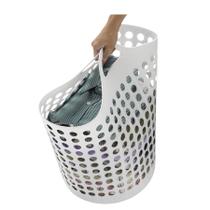 Cesto Flexível Multiuso Roupa Suja Limpeza Branco Arthi 44l Cesto Flexível Multiuso Roupa Suja Limpeza Branco Arthi 44l