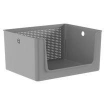 Cesto Flow OU com Tampa e Abertura Frontal Chumbo