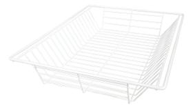 Cesto Gaveta Fruteira Aramado Aço Branco M6 Cesto Gaveta Fruteira Aramado Aço Branco M6