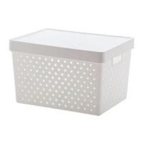 Cesto Gaveta Organizador Com Tampa 39x29x24 Quadratta Cesto Gaveta Organizador Com Tampa 39x29x24 Quadratta