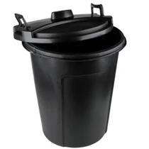 Cesto Grande 60 Litros Preto Multiuso Com Tampa E Trava 3ud Cesto Grande 60 Litros Preto Multiuso Com Tampa E Trava 3ud