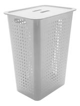 Cesto Grande Para Roupas Sujas Com Tampa Lavabo Banheiro Marca OU Cesto Grande Para Roupas Sujas Com Tampa Lavabo Banheiro Marca OU