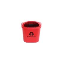 Cesto Individual Coleta Seletiva 40 L Para Poste Ou Parede Vermelho Cesto Individual Coleta Seletiva 40 L Para Poste Ou Parede Vermelho