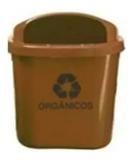 Cesto Individual Para Coleta Seletiva Com 40l S/ Poste