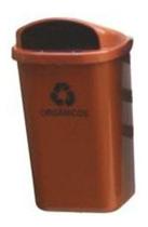 Cesto Individual Para Coleta Seletiva Marrom Sem Poste 50 L Cesto Individual Para Coleta Seletiva Marrom Sem Poste 50 L