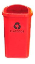 Cesto Individual Para Coleta Seletiva Vermelho Sem Poste 50l Cesto Individual Para Coleta Seletiva Vermelho Sem Poste 50l