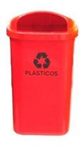 Cesto Individual Para Coleta Seletiva Vermelho Sem Poste 50l Cesto Individual Para Coleta Seletiva Vermelho Sem Poste 50l